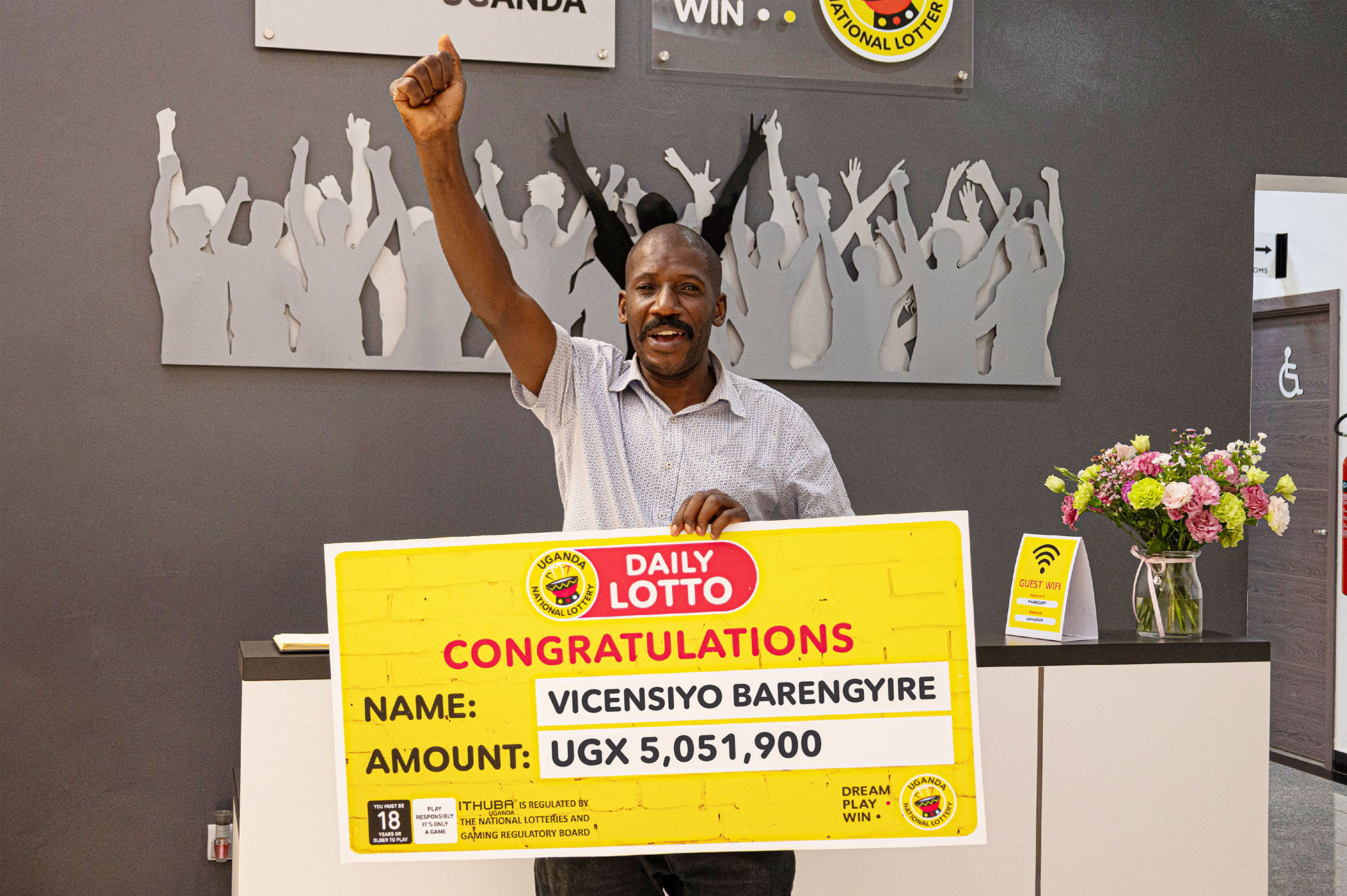 LOTTO WINNER VICENSIYO BARENGYIRE 01