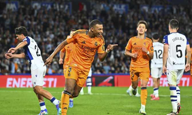 Vinicius Mbappe penalties help Madrid beat Real Sociedad